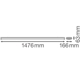 LINEAR SURFACE IP44 EMERGENCY 1500 P 45W 840 WT