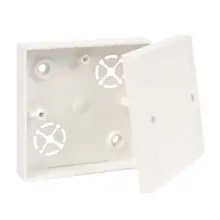 LK 80/2 - Junction box, color super white/RAL9004, package - 10/120 pcs