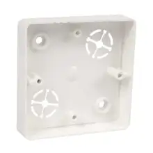 LK 80R/1 - Junction box, color super white/RAL9003, package - 10/160 pcs