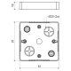 LK 80R/1 - Junction box , colour super white/RAL9003, package - 10/160 pcs