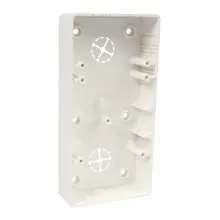 LK 80X28 2R - Junction box, color super white/RAL9003, package - 10/60 pcs