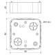 LK 80X28 T - Junction box , colour super white/RAL9003, package - 10/100 pcs