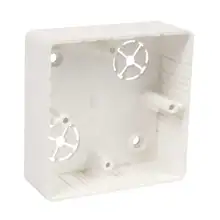 LK 80X28R/1 - Junction box, color super white/RAL9003, package- 10/120 pcs