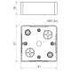 LK 80X28R/1 - Junction box, color super white/RAL9003, package- 10/120 pcs