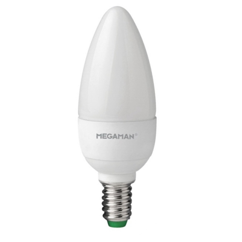 MEGAMAN LED candle B35 4.9W/40W E14 4000K 470lm NonDim 15Y opal
