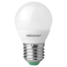 MEGAMAN LED chandelier P45 2.9W/25W E27 4000K 250lm NonDim 15Y opal
