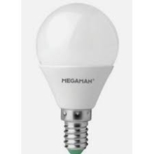 MEGAMAN LED chandelier P45 5.5W/40W E14 2700-1800K 470lm Dim2Warm 25Y opal