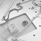 MODUS ceiling light LED BRS 27W 2900lm/840 IP40; opal 375mm micro sensor.