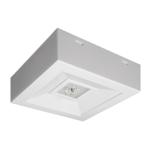 MODUS svít.nouz.LED LOVATO-N 1x3W SE/1h. IP20 přisaz; O-open space optika bílá