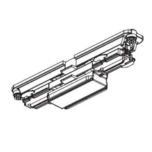 NORD.ALUM power supply/connector.straight XTSC621-2 to GlobalTrac DALI; black