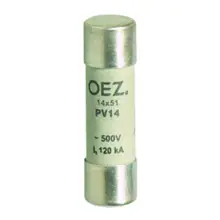 OEZ fuse. ceramic cylindrical PV14 10A gG