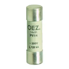 OEZ fuse. ceramic cylindrical PV14 25A gG