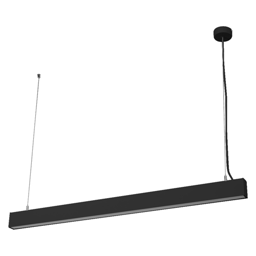 Office line cuboid suspended 42W 840 DIM Black