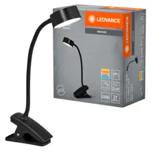 Office Line Desk Cylinder Clip 4.8W TW Dimmable Black
