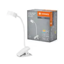 Office Line Desk Cylinder Clip 4.8W TW Dimmable White