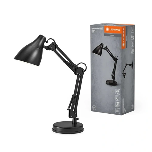 Office Line Desk Pear E27 Black