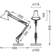 OFFICE LINE DESK RETRO 9W830 D WT  LEDV
