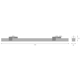 OFFICE LINEAR RECESSED RAIL 34W GY PS 1124