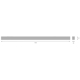 OFFICE LINEAR SURFACE RAIL 34W GY PS 1124