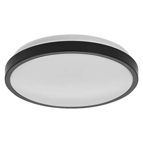 Orbis Disc Bathroom Ceiling CCT IP44 300mm Black Click-CCT