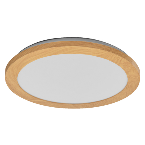 Orbis Disc Bathroom Ceiling CCT IP44 30CM 22W Click CCT IP44 Wood Decor