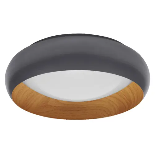 Orbis Livia 300MM 16W 830 Click DIM Gray and Wood Decor