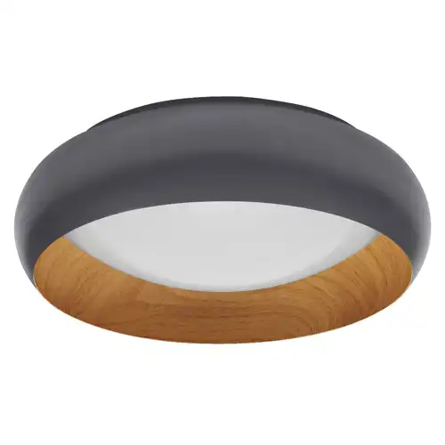 Orbis Livia 300MM 16W 830 Click DIM Grey and Wood Decor