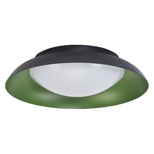 Orbis Plate 310MM 19W 830 Click DIM Black and Green