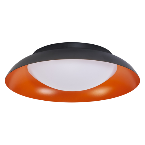 Orbis Plate 310MM 19W 830 Click DIM Black and Orange