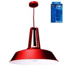 ORGANIC.LIGHT pendant light LED FAKTOR 1x14W diameter 43 + pendant + bulb; red