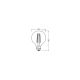 OSRAM 1906LGL80D 7.2W/824 230VFILGDE27FS1OSRAM