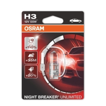 OSRAM automotive lamp  H3 NIGHT BREAKER UNLIMITED 64151NBU 55W 12V PK22s