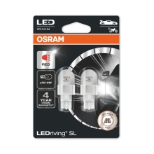 OSRAM automotive lamp LED  W16W Red 921DRP-02B 1.4W 12V W2.1x9.5d blister-2ks