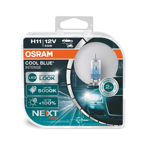 OSRAM autožárov. H11 COOL BLUE INETNSE.NG 64211CBN 55W 12V PGJ19-2 HCBox-2ks