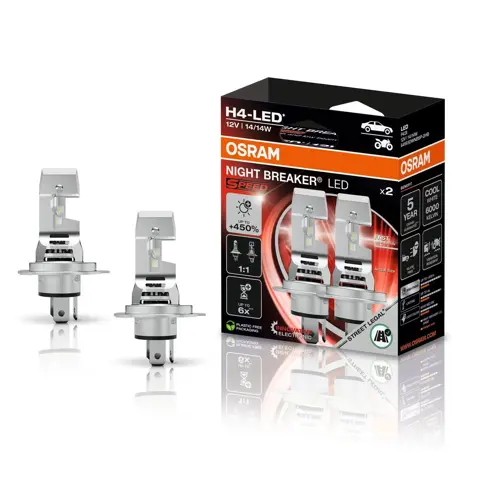 OSRAM autožárov.LED H4 NIGHT BREAKER SPEED 64193DWNBSP 14W 12V P43t 2-pack