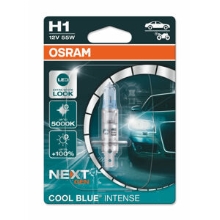 OSRAM car headlights. H1 COOL BLUE INTENSE.NG 64150CBN 55W 12V P14.5s blister