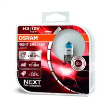 OSRAM car headlights. H3 NIGHT BREAKER LASER 64151NL 55W 12V PK22s HCBox-2pcs