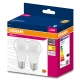 OSRAM LED bulb VALUE A60 10W/75W E27 3000K 1055lm NonDim 15Y opal 2-pack