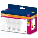 OSRAM LED bulb VALUE A60 10W/75W E27 3000K 1055lm NonDim 15Y opal 3-pack