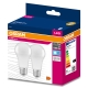 OSRAM LED bulb VALUE A60 10W/75W E27 4000K 1055lm NonDim 15Y opal 2-pack