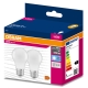 OSRAM LED bulb VALUE A60 4.9W/40W E27 4000K 470lm NonDim 15Y opal 2-pack