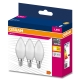 OSRAM LED candle VALUE B35 4.9W/40W E14 3000K 470lm NonDim 15Y opal 3-pack