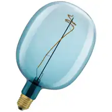 OSRAM LED filam.globe 1906 G170G 4.5W/8W E27 1600K 80lm Dim 15Y; blue