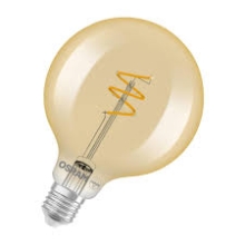 OSRAM LED filam.globe 1906 G95 4.9W/40W E27 2700K 470lm Dim 15Y čirá zlatavá
