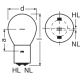 OSRAM SIG 1820UELLCL20/20W12VBA20D UNV1 OSRAM