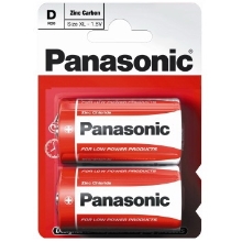 PANASONIC batere zinko-uhlik. ZINC.CARBON D/R20 ;BL2