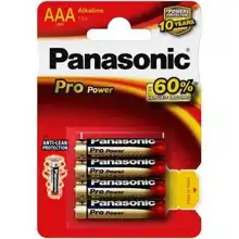 PANASONIC battery alkaline PRO.POWER AAA/LR03 ;BL4