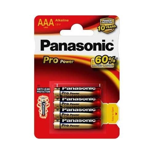 PANASONIC battery alkaline PRO.POWER AAA/LR03 ;BL4