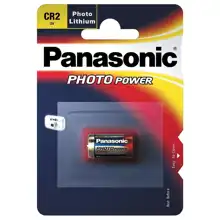 PANASONIC lithium battery photo. LITHIUM.POWER CR2 ;BL1