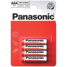 PANASONIC zinc-carbon batteries. ZINC.CARBON AAA/R03 ;BL4